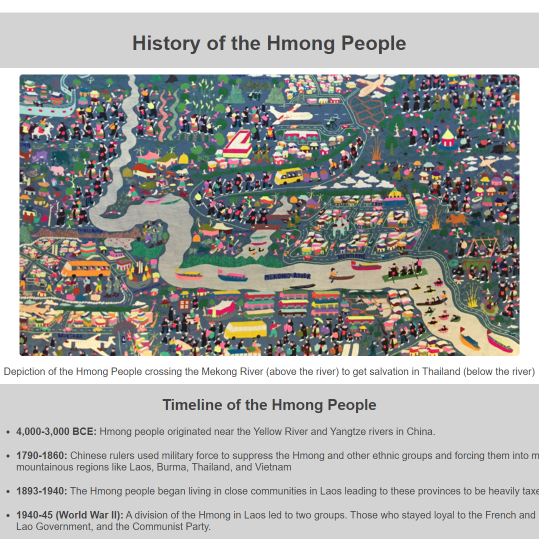 Hmong Tribute Page Preview